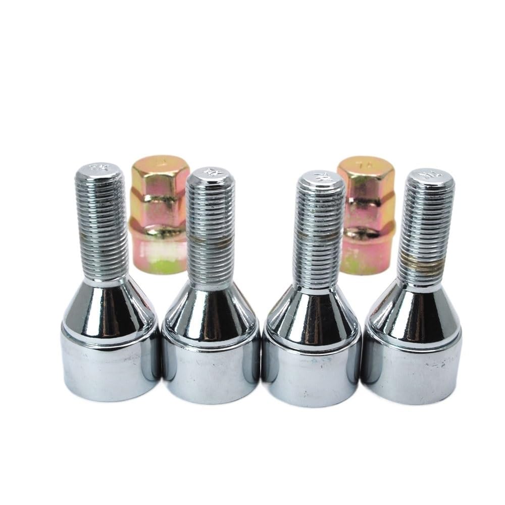 HZSMYXGS Radschrauben Kompatibel mit Sandero für Megane II 4 Schrauben 2 Schlüssel M12 x 1,50 x 28 mm 1,50 Radschlösser Schrauben Silber Anti-Sheft-Muttern HZSMYXGS Radschrauben Kompatibel mit Sandero für Megane II 4 Schrauben 2 Schlüssel M12 x 1,50 x 28 mm 1,50 Radschlösser Schrauben Silber Anti-Sheft-Muttern von HZSMYXGS