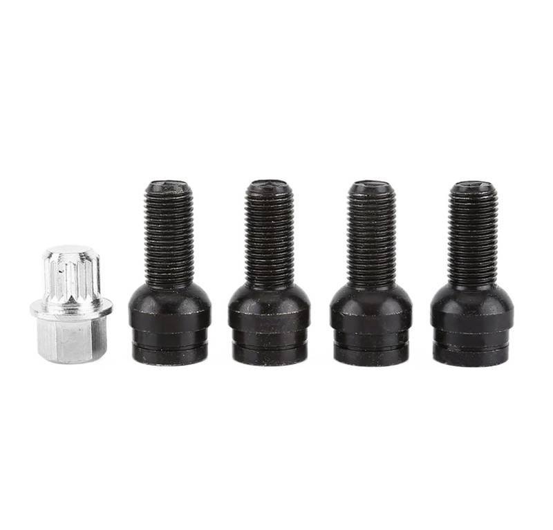 HZSMYXGS Radschrauben Kompatibel mit VW für Bora M14x1,5 Radsicherungsmuttern-Schraubensätze von HZSMYXGS