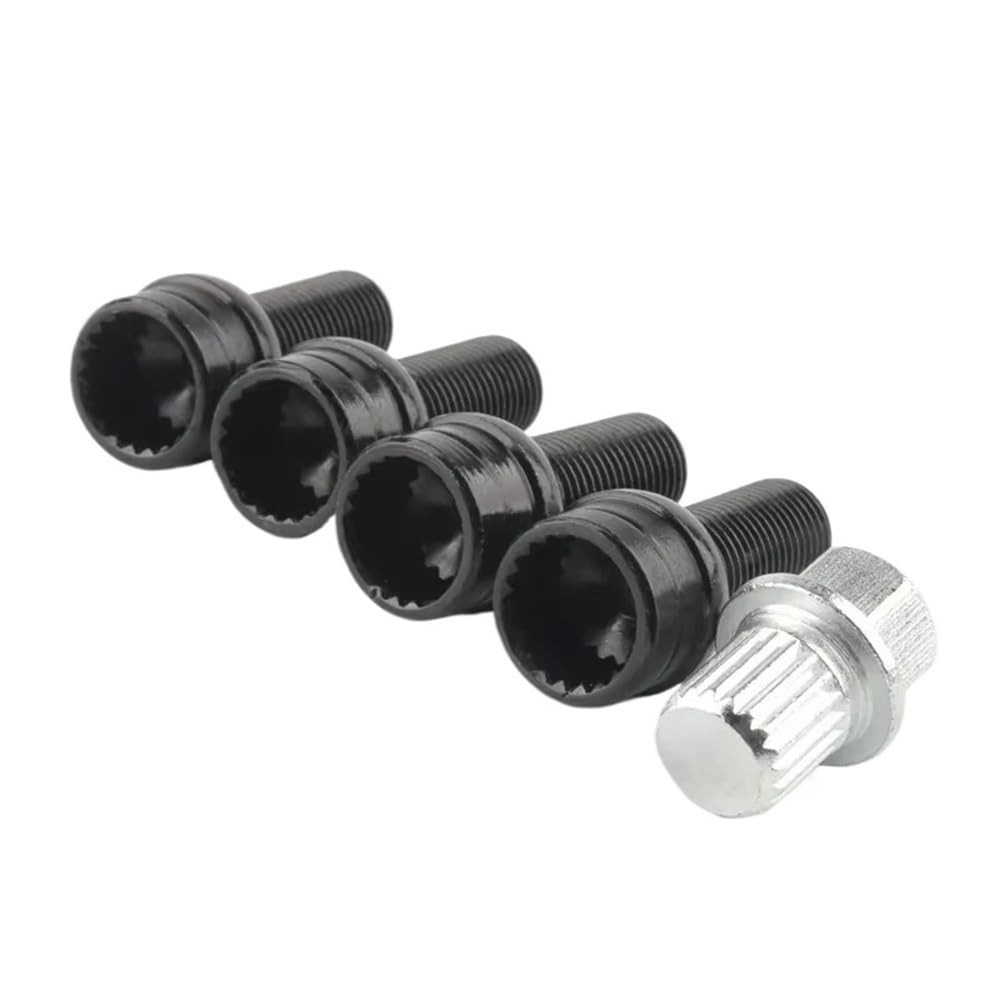 HZSMYXGS Radschrauben Kompatibel mit VW für Bora M14x1.5 Schwarze Alufelgen-Sicherungsmuttern aus Edelstahl HZSMYXGS Radschrauben Kompatibel mit VW für Bora M14x1.5 Schwarze Alufelgen-Sicherungsmuttern aus Edelstahl von HZSMYXGS