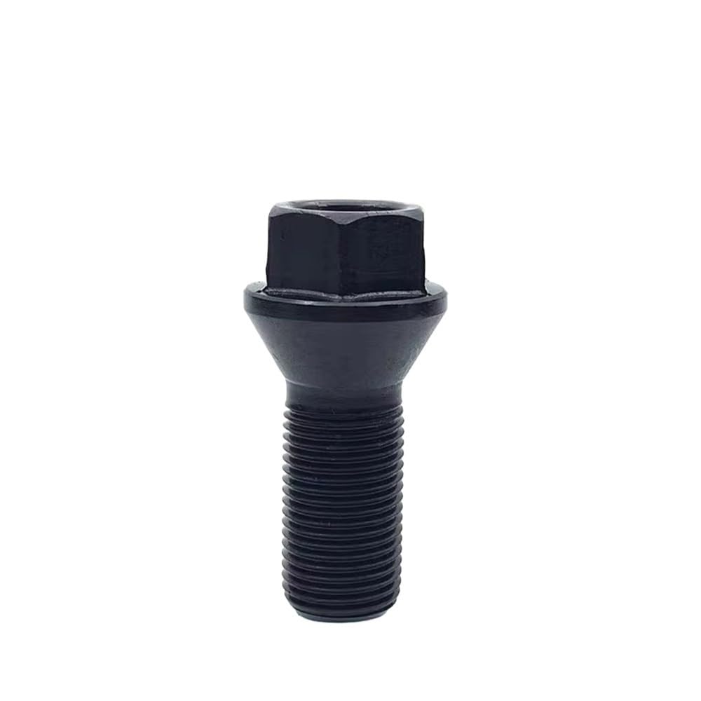 HZSMYXGS Radschrauben Kompatibel mit X1 für X2 für X3 für X4 für X5 für X6 für E70 für E71 Auto-Radmutternschrauben Schwarze Stahlschrauben Radschrauben Rad(M) von HZSMYXGS