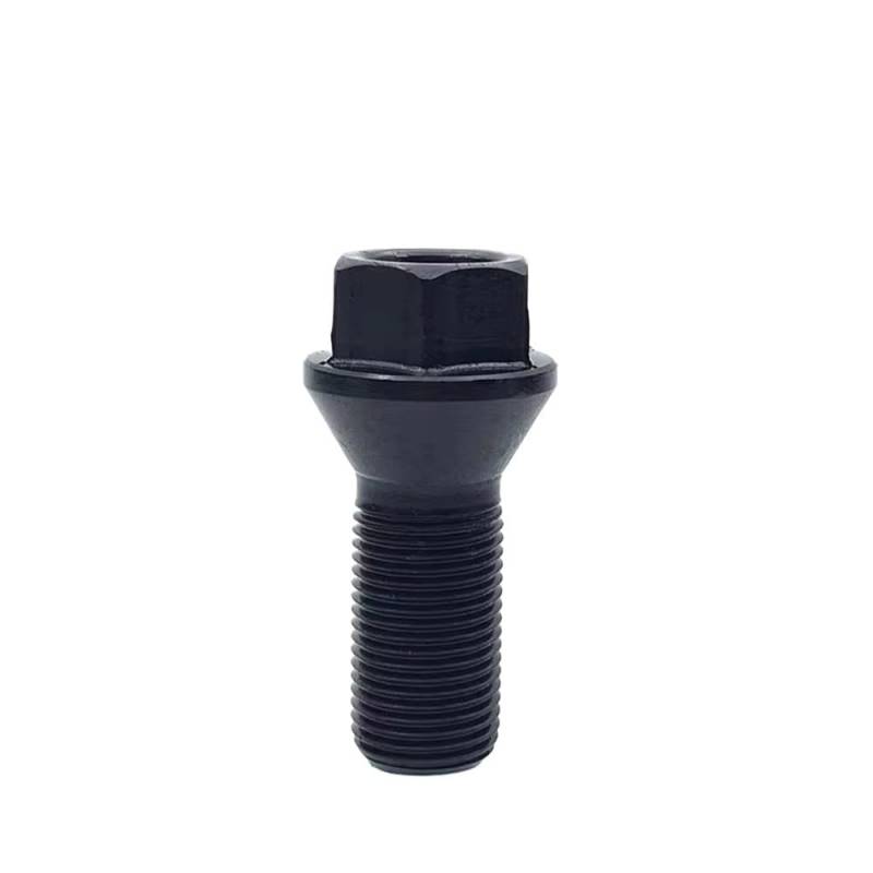 HZSMYXGS Radschrauben Kompatibel mit X1 für X2 für X3 für X4 für X5 für X6 für E70 für E71 Auto-Radmutternschrauben Schwarze Stahlschrauben Radschrauben Rad(M) von HZSMYXGS