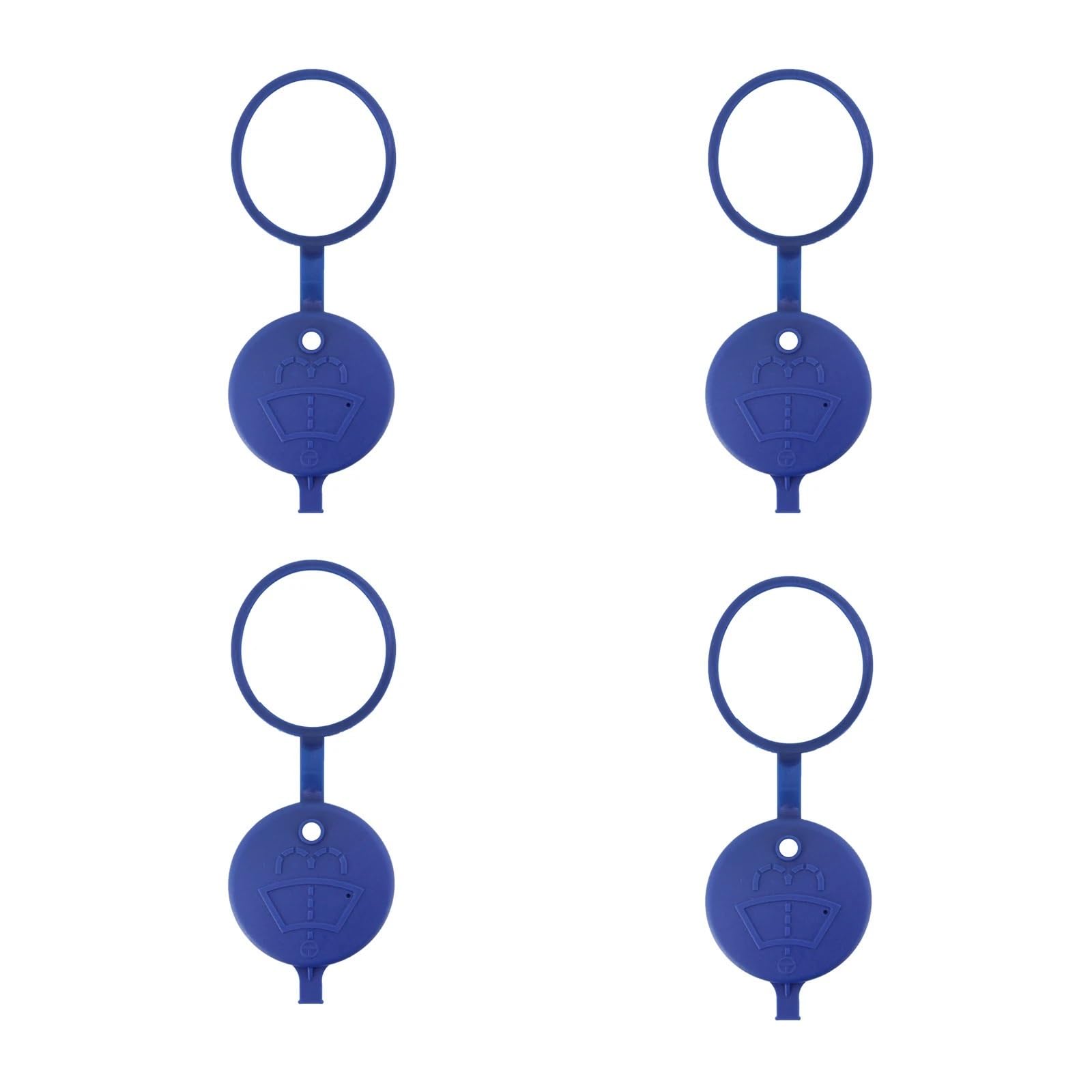 HZSMYXGS Wischwasser Deckel Kompatibel mit Peugeot für 106 206 207 406 5008 Auto-Scheibenwischer-Waschflüssigkeits-Reservoir-Deckel-Abdeckung Tank-Flaschen-Topf-Kappe(4PCS) von HZSMYXGS