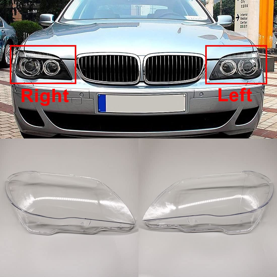 HZTWFC 2 Stück Scheinwerfer Kunststoffabdeckung Scheinwerfer Transparent Shell Lampenschirm Scheinwerferabdeckung Plexiglas Für BMW 7er E65 E66 2004-2008 HZTWFC 2 Stück Scheinwerfer Kunststoffabdeckung Scheinwerfer Transparent Shell Lampenschirm Scheinwerferabdeckung Plexiglas Für BMW 7er E65 E66 2004-2008 von HZTWFC