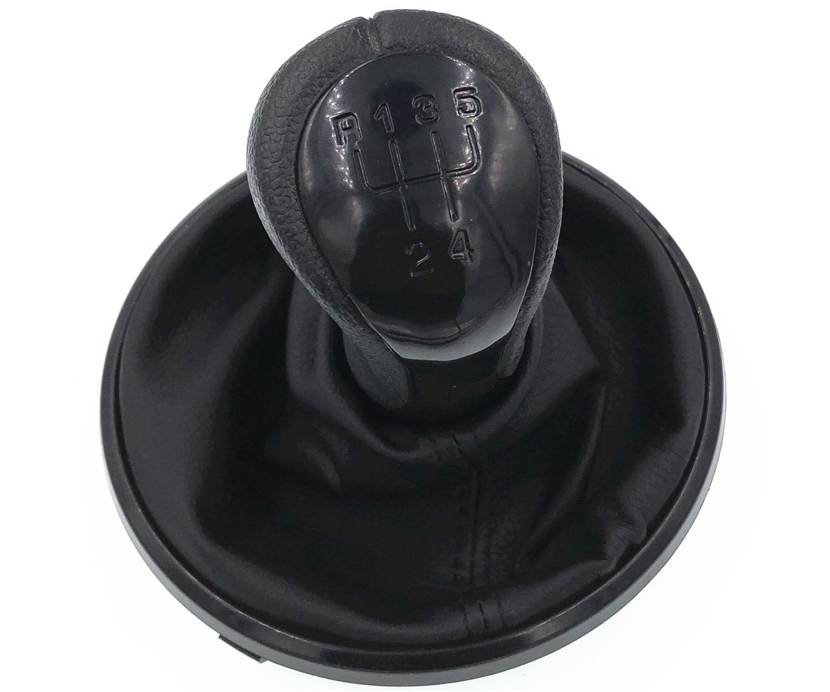 HZTWFC 5-Gang-Auto-Schaltknauf aus Leder mit schwarzem Leder für Skoda Fabia 2 MK2 2007-2010 - Roomster 2006-2010 HZTWFC 5-Gang-Auto-Schaltknauf aus Leder mit schwarzem Leder für Skoda Fabia 2 MK2 2007-2010 - Roomster 2006-2010 von HZTWFC