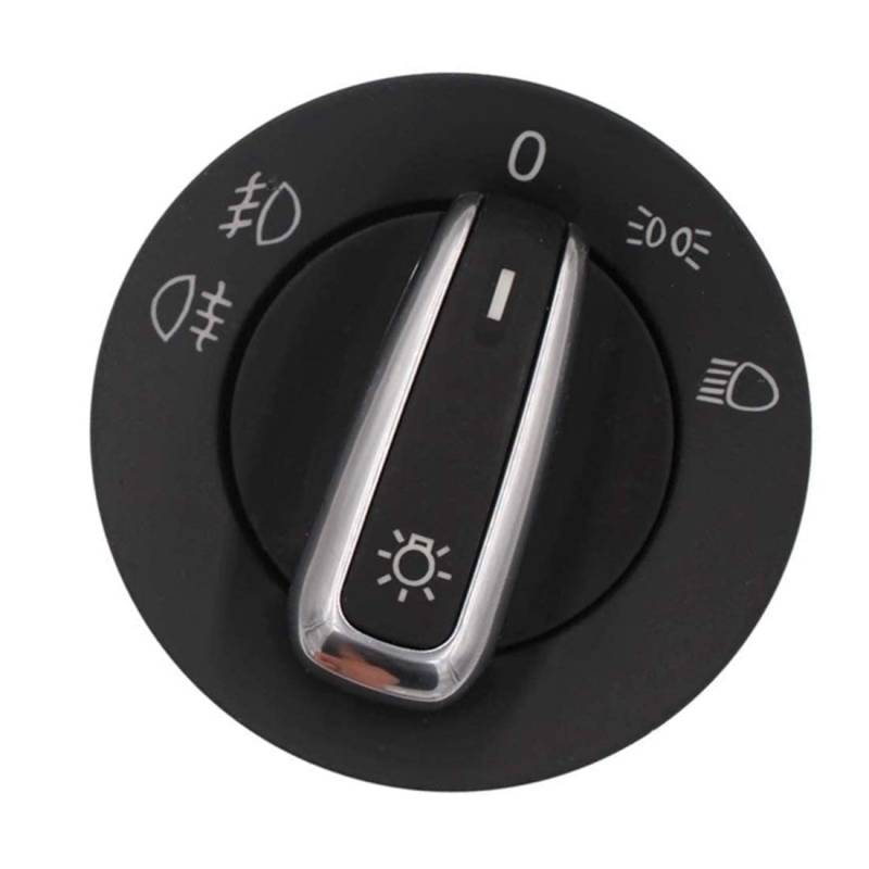 HZTWFC Chrome Scheinwerferschalter OEM # 3B0 941 531 3BD941531 für VW Golf Passat Lupo Bora Polo von HZTWFC