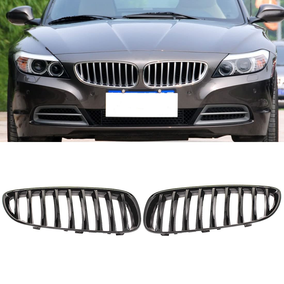 HZTWFC Kühlergrill in der Mitte glänzend schwarz einzelne Lamelle für BMW E89 Z4 sDrive20i sDrive28i sDrive35is sDrive30i sDrive23i 2009–2016 HZTWFC Kühlergrill in der Mitte glänzend schwarz einzelne Lamelle für BMW E89 Z4 sDrive20i sDrive28i sDrive35is sDrive30i sDrive23i 2009–2016 von HZTWFC