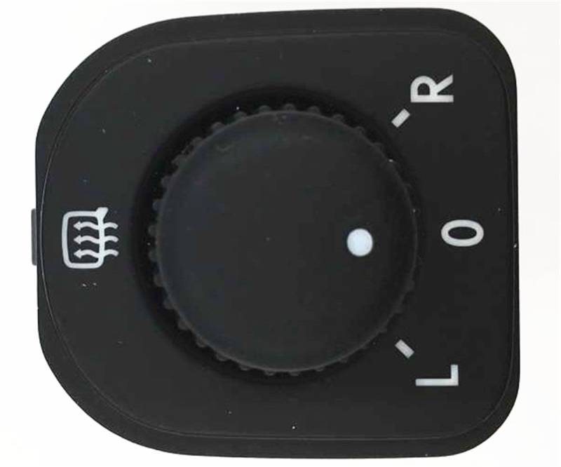 HZTWFC Neuer Spiegelschalter OEM # 1K0 959 565 F für Golf 06-07 Jetta Mk5 Passat B6 - Rotary Druckknopf-Schalter, Schwarz von HZTWFC