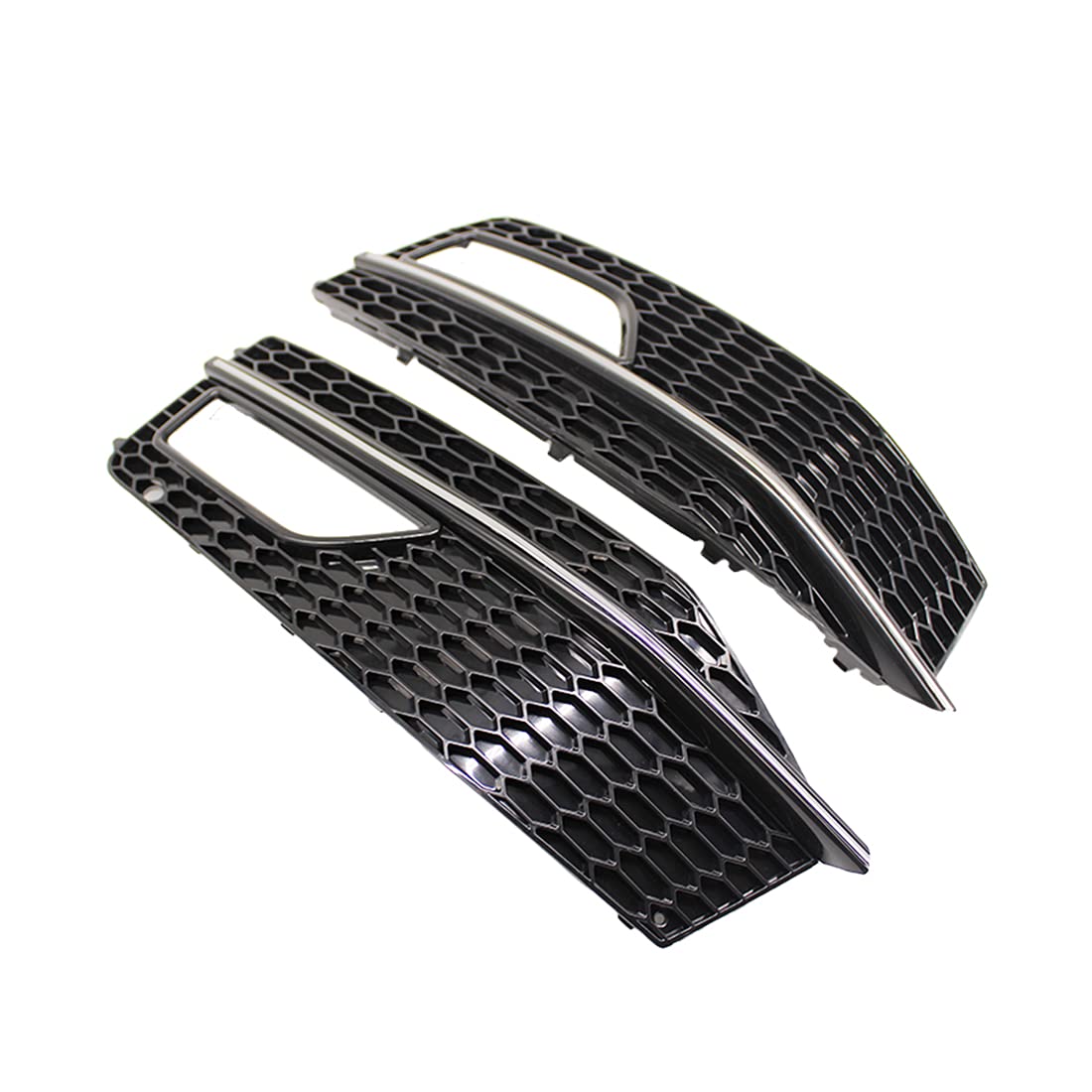 HZTWFC Stoßstange Nebelscheinwerfer Lampenabdeckung Kühlergrill Chrom Schwarz Für Audi A4 B8.5 S-line S4 2013 2014 2015 HZTWFC Stoßstange Nebelscheinwerfer Lampenabdeckung Kühlergrill Chrom Schwarz Für Audi A4 B8.5 S-line S4 2013 2014 2015 von HZTWFC