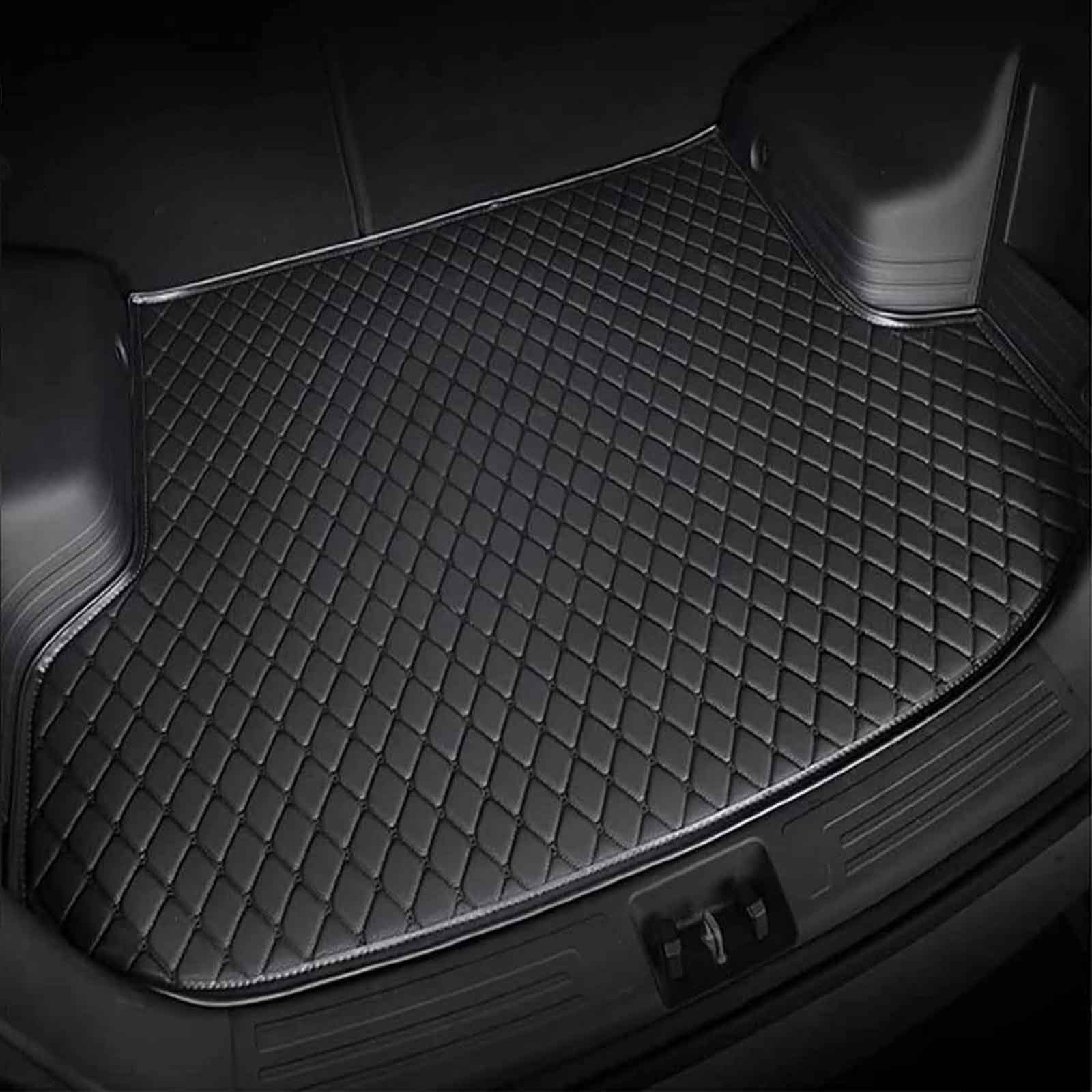 Auto Leder Kofferraummatte für Mazda CX-3 2018, Kofferraumwanne, Langlebiges Wasserdicht Antirutsch Schützen Matten Teppiche(Black) von HZYDMEA