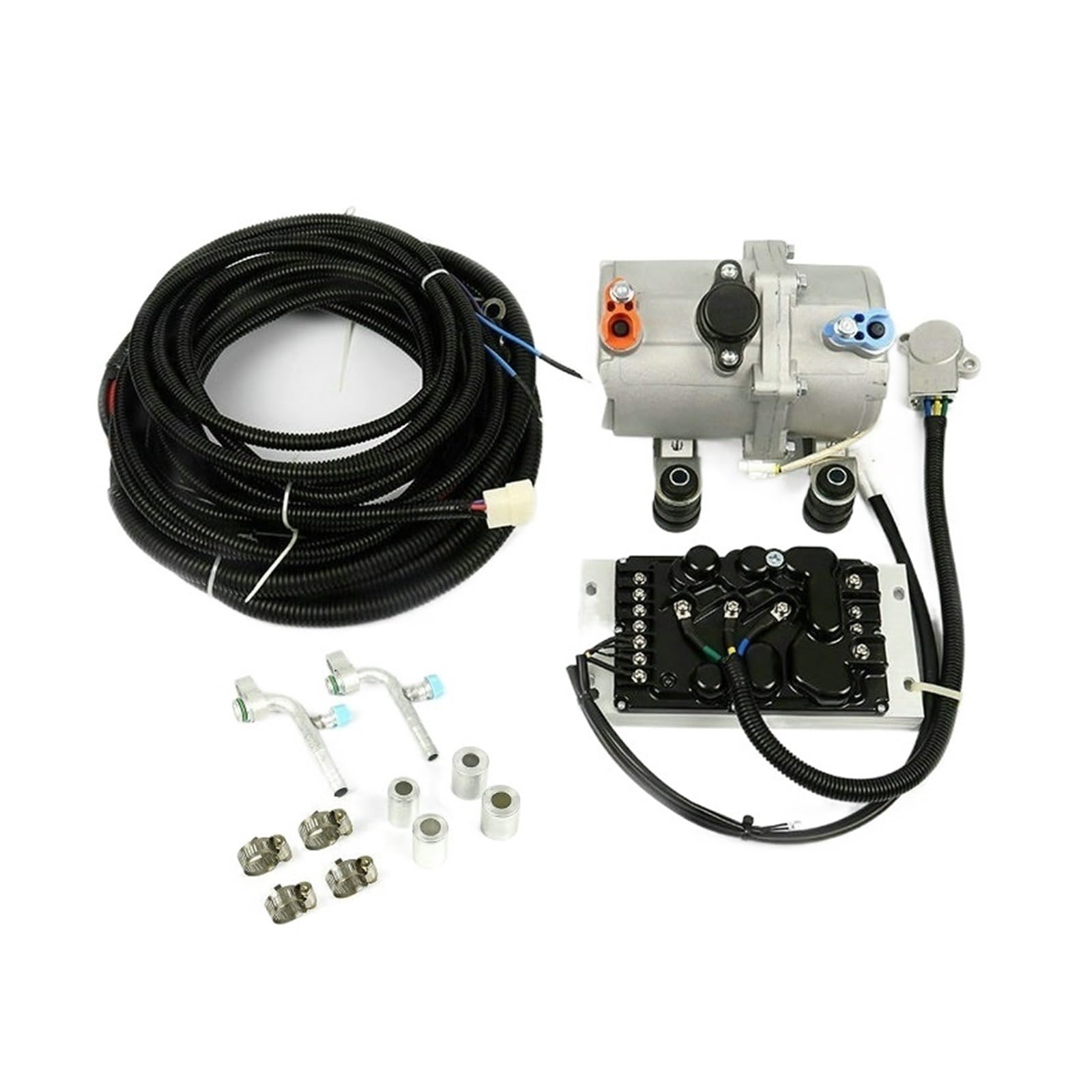 12 V 24 V elektrischer Kompressor-Satz for Auto-AC-Klimaanlage, Auto, LKW, Bus, Boot, Traktor, Geschäft, Automobil-Klimaanlage (Color : 24 voltage) von HaaveN