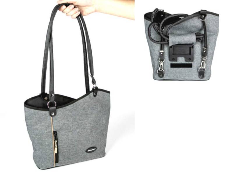 Haberland Lenkertasche Rucksack Melanie grau ohne Lenkeradapter von Haberland