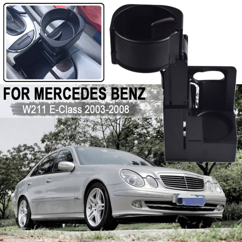 Auto-Getränkehalter für die Mittelkonsole, Getränkehalter für Mercedes Benz E-Klasse W211 S211 CLS C219 2116800014 von Hacreyatu