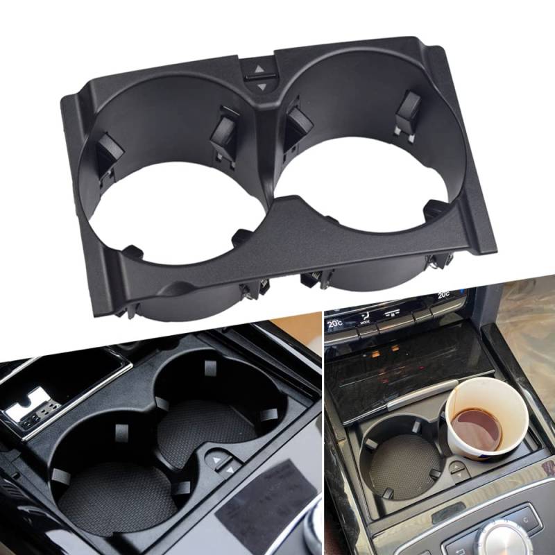 Hacreyatu Auto-Mittelkonsole Wasserbecherhalter Getränkeständer Getränkehalter für W212 E-Klasse 2010–2013 A2126800110 von Hacreyatu