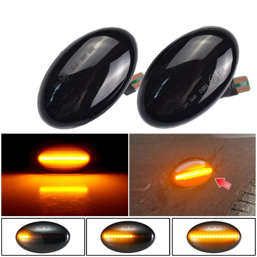 Hacreyatu Ein Paar Links Rechts Blinkleuchte Laufblinker Seitenblinker für B-enz Smart W450 W452 A-Class W168 Vito W639 W447 Citan W415 Hacreyatu Ein Paar Links Rechts Blinkleuchte Laufblinker Seitenblinker für B-enz Smart W450 W452 A-Class W168 Vito W639 W447 Citan W415 von Hacreyatu