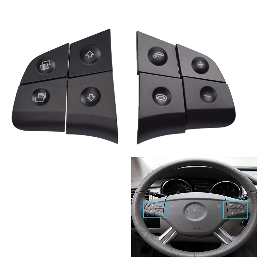 Multifunktionales Lenkradtasten-Set, Telefon-Steuerungstasten für Benz W164 ML GL300/350/400/450 2006–2009 Multifunktionales Lenkradtasten-Set, Telefon-Steuerungstasten für Benz W164 ML GL300/350/400/450 2006–2009 von Hacreyatu