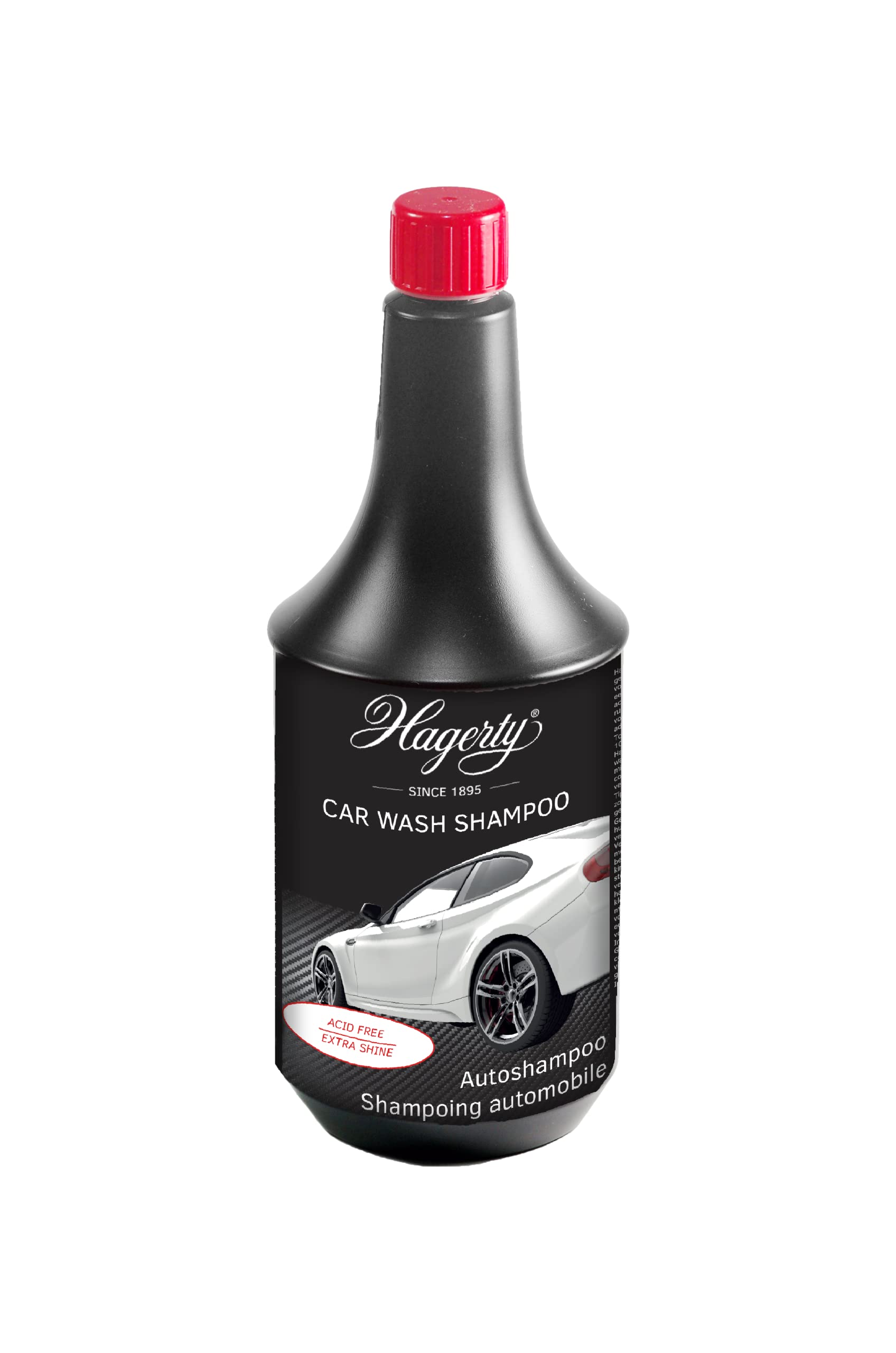 Hagerty Car Wash Shampoo - Autoshampoo mit Glanz- und Abperleffekt - hochkonzentriert & lackschonend - Autowaschmittel frei von synthetischen Zusätzen - Auto-Glanz-Shampoo - 1 Liter von Hagerty