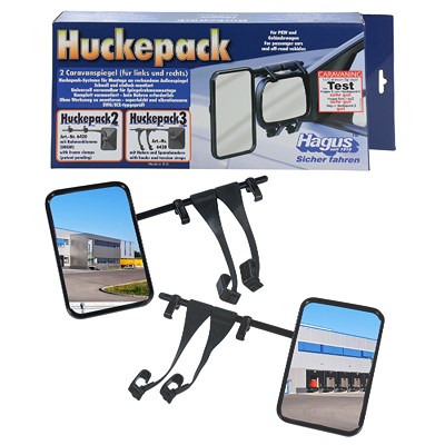 Hagus 2x Caravanspiegel Huckepack 3 links & rechts [Hersteller-Nr. 6430] von Hagus