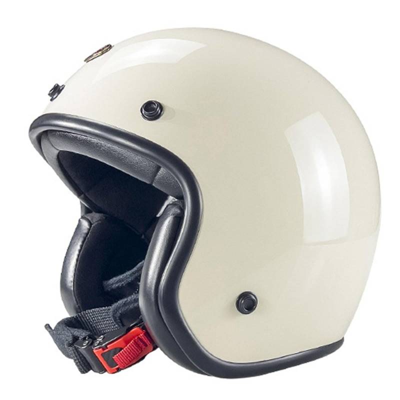 Halbschalenhelm Motorradhelm Mit ECEDOT Zulassungiber Brain-Cap Halbschale Jet-Helm Roller-Helm Scooter-Helm Retro Motorrad Halbhelm Für Cruiser Chopper Biker Moped 11,M:57-58CM von HaiBing