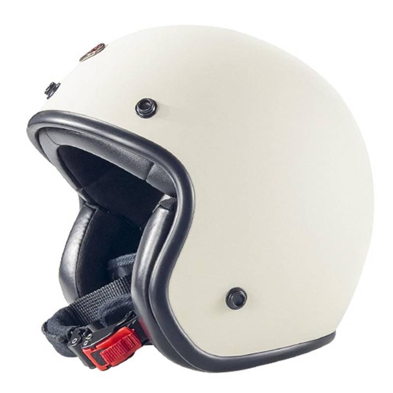 Halbschalenhelm Motorradhelm Mit ECEDOT Zulassungiber Brain-Cap Halbschale Jet-Helm Roller-Helm Scooter-Helm Retro Motorrad Halbhelm Für Cruiser Chopper Biker Moped 12,L:59-60CM von HaiBing