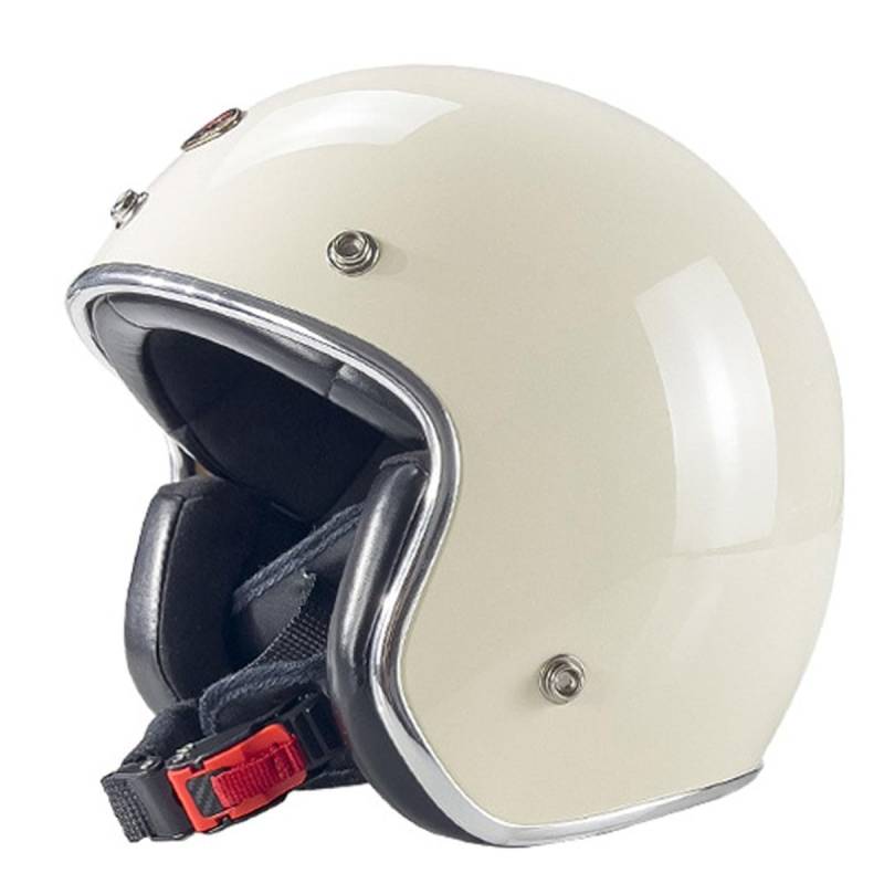 Halbschalenhelm Motorradhelm Mit ECEDOT Zulassungiber Brain-Cap Halbschale Jet-Helm Roller-Helm Scooter-Helm Retro Motorrad Halbhelm Für Cruiser Chopper Biker Moped 17,L:59-60CM von HaiBing