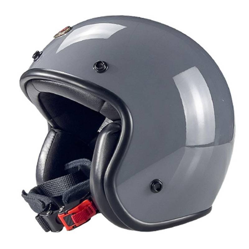 Halbschalenhelm Motorradhelm Mit ECEDOT Zulassungiber Brain-Cap Halbschale Jet-Helm Roller-Helm Scooter-Helm Retro Motorrad Halbhelm Für Cruiser Chopper Biker Moped 19,M:57-58CM von HaiBing