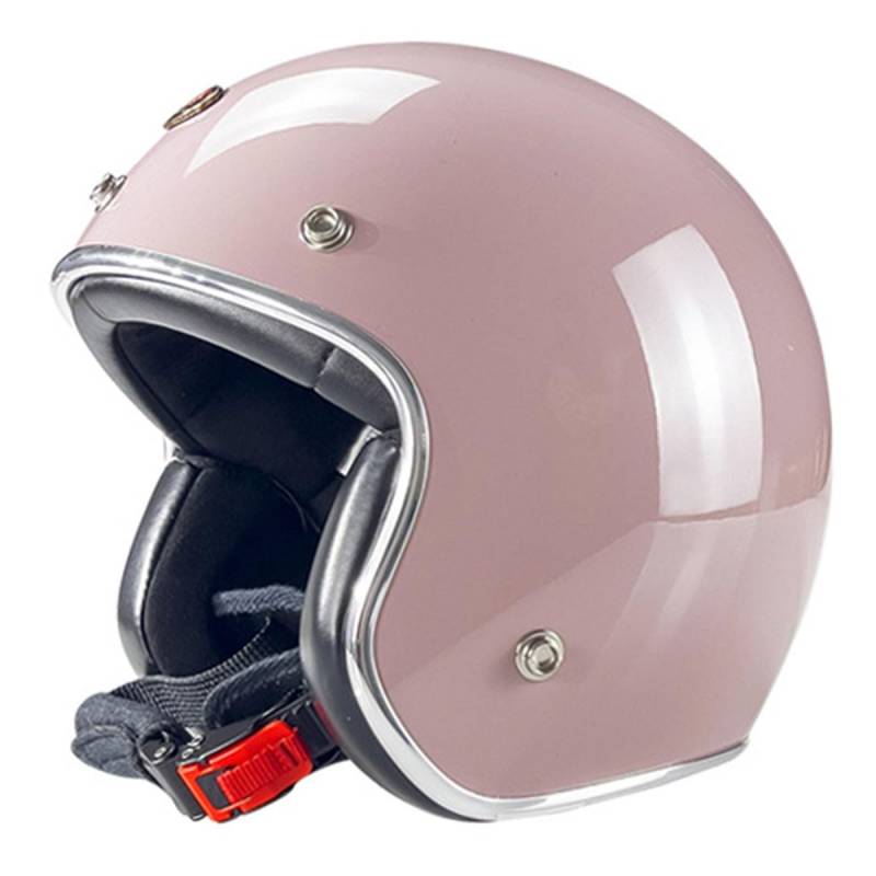 Halbschalenhelm Motorradhelm Mit ECEDOT Zulassungiber Brain-Cap Halbschale Jet-Helm Roller-Helm Scooter-Helm Retro Motorrad Halbhelm Für Cruiser Chopper Biker Moped 7,S:55-56CM von HaiBing