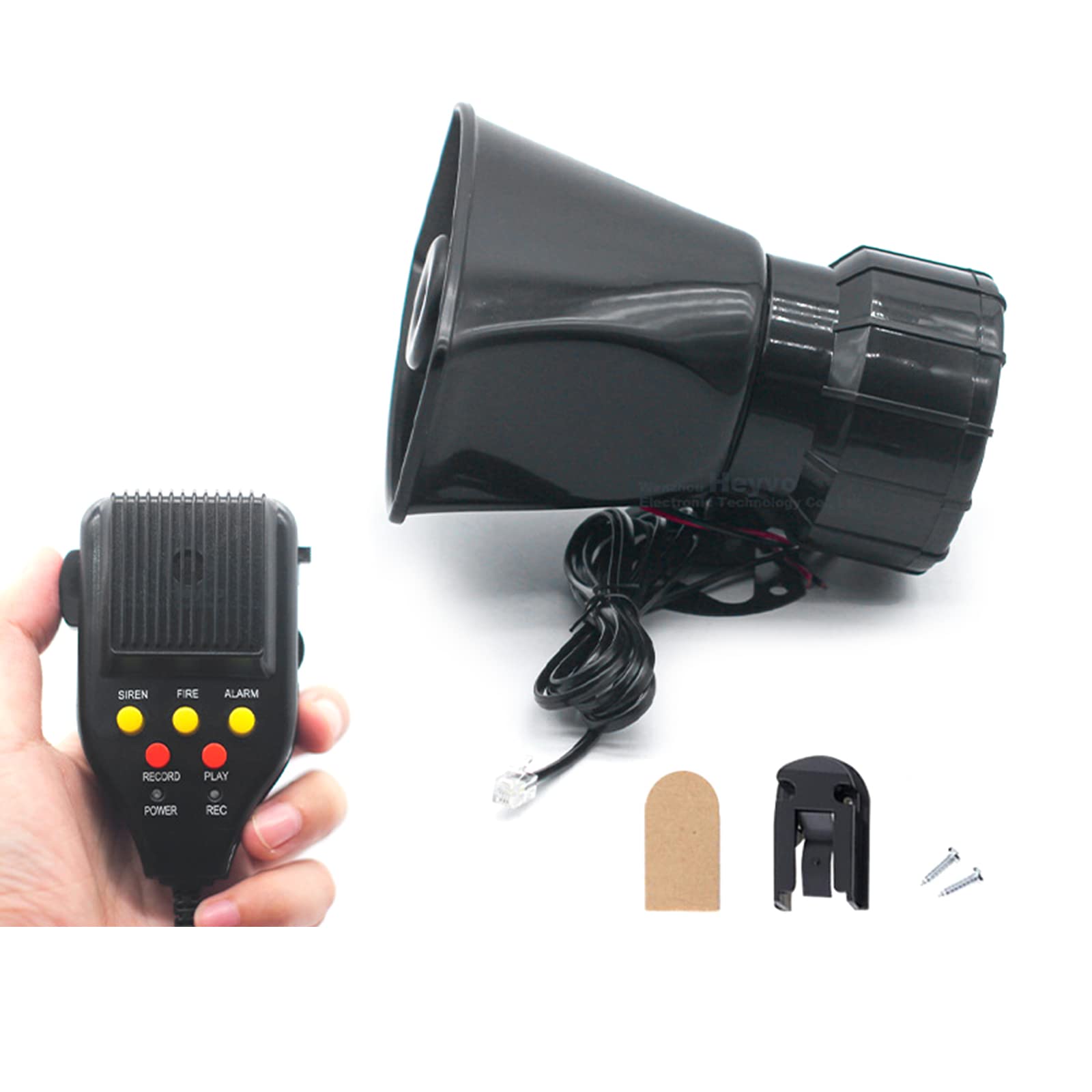 20W Auto Warnalarm Fahrzeug 5/7 Sound Laut Warnalarm Mic Notfallfeuer Sirene PA Lautsprecher 120DB 20W Auto Warnalarm Fahrzeug 5/7 Sound Laut Warnalarm Mic Notfallfeuer Sirene PA Lautsprecher 120DB von Haiki