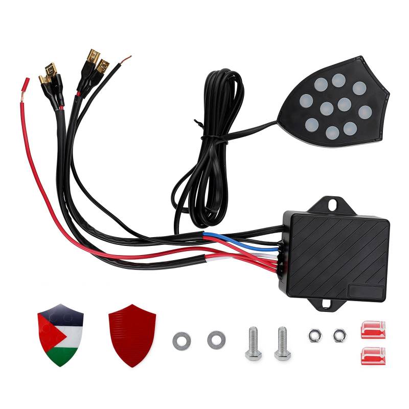 Auto Horn Controller Mit 10 Soundeffekten Zum Schalten Von Elektrikhornlautsprecher Schallsteuereinheit 12V 24 V Für Autowagen von Haiki