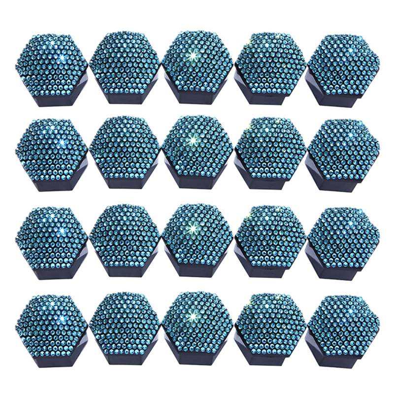 Haiki 20pcs Lug Nussabdeckung 17/19/21 Autoradmutterkappen Zum Schutz Kappen Anti Rust Schraubenabdeckung Auto Reifenmutterschraubendekoration Dekoration von Haiki