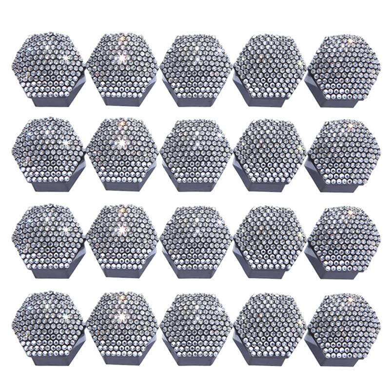 Haiki 20pcs Lug Nussabdeckung 17/19/21 Autoradmutterkappen Zum Schutz Kappen Anti Rust Schraubenabdeckung Auto Reifenmutterschraubendekoration Dekoration von Haiki