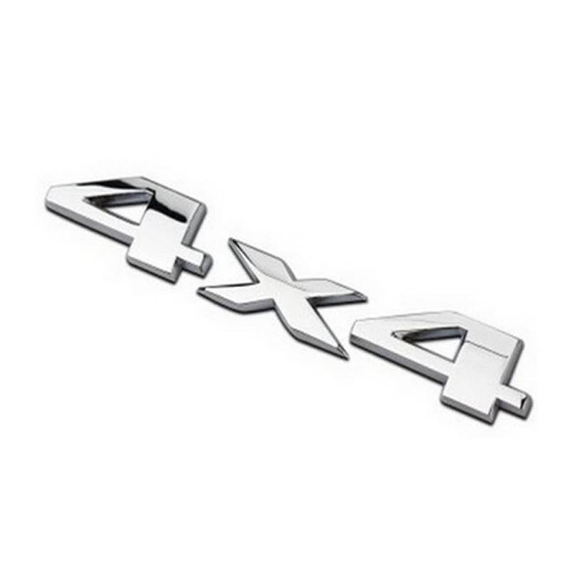 Haiki 3D Erhöhte Heckklappe Buchstaben Für 4x4-Allradantriebserlagen Autosadges Einfügen Aufkleber Silber Schwarz von Haiki