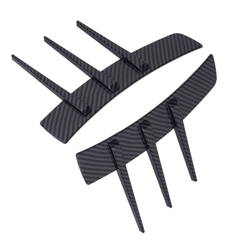 Haiki Universell Automobilseitenflügelblattpanel Zubehör Side Air Outlet Trimmströme Kapuze Außendekoration von Haiki