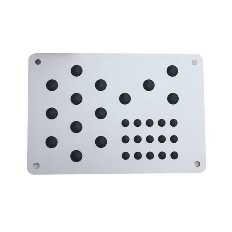 Silber Auto SUV Boden Matte Fuß Ferse Abnutzungsplatte Nicht Schlupfteppich Automobile Legierung Verschleißschild Anti Skid Pad von Haiki