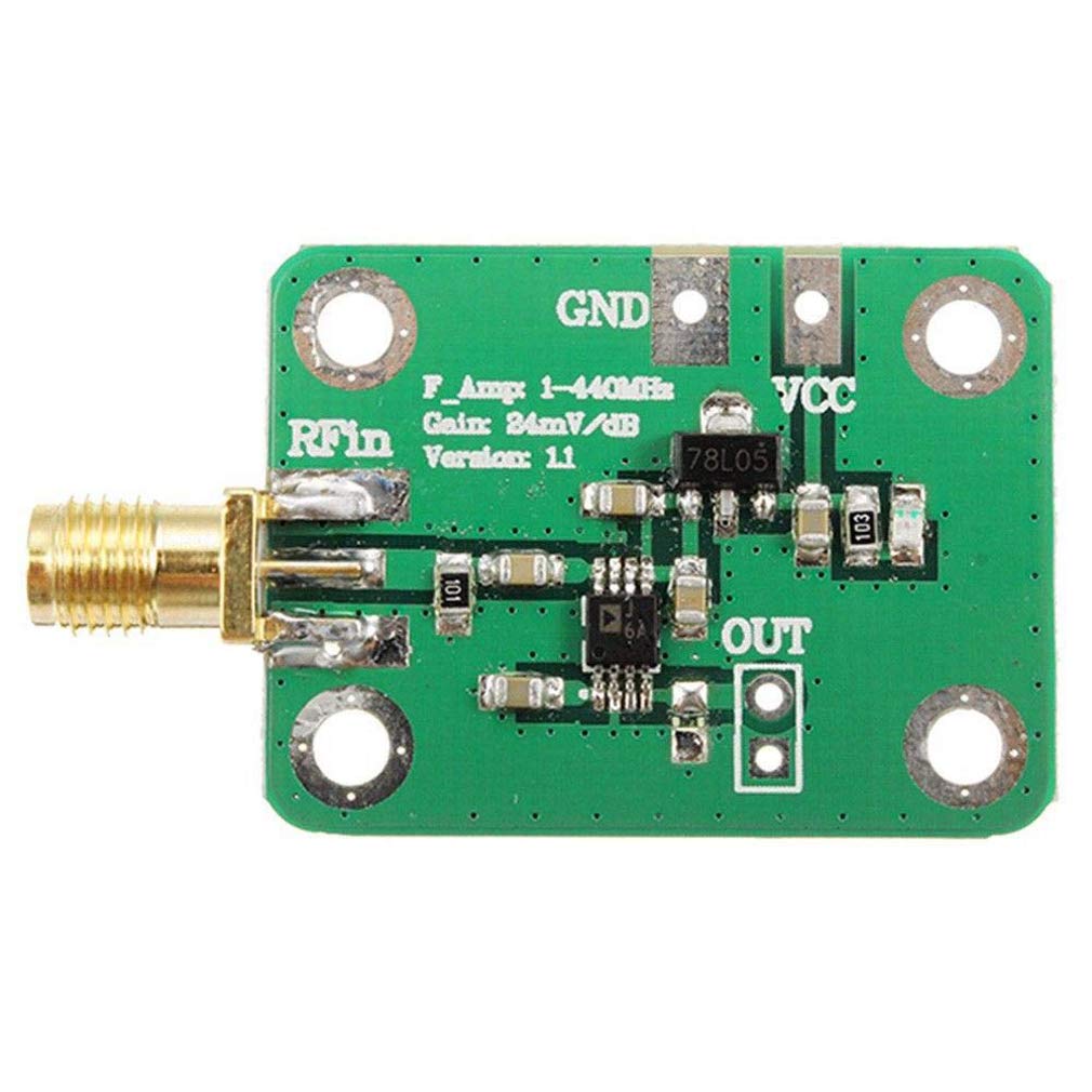 Hailege 0,1-440 MHz AD8310 RSSI Hochgeschwindigkeits-Hochfrequenz-HF-Ausgangsprotokolldetektor Leistungsmesserplatine Demodulatormodul 7-15V 12mA Hailege 0,1-440 MHz AD8310 RSSI Hochgeschwindigkeits-Hochfrequenz-HF-Ausgangsprotokolldetektor Leistungsmesserplatine Demodulatormodul 7-15V 12mA von Hailege