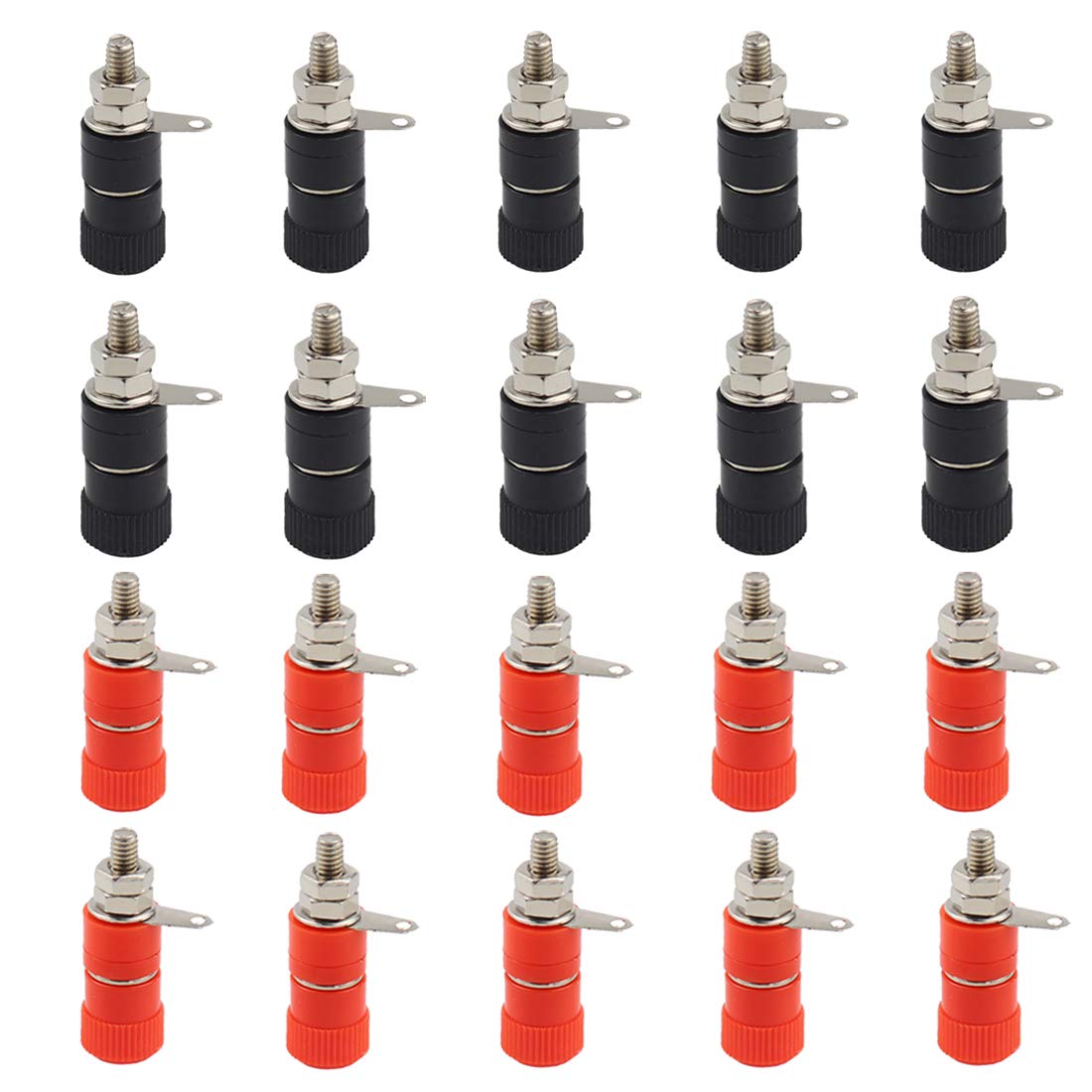 Hailege 20pcs JS-910B JS-919 Terminal Wire Steckverbinder JS-910B Klinkenbuchse Buchse Bindung Bananenstecker 4mm Bananenstecker Klinke Mounter für Lautsprecher Audio 10 Rot + 10 Schwarz Hailege 20pcs JS-910B JS-919 Terminal Wire Steckverbinder JS-910B Klinkenbuchse Buchse Bindung Bananenstecker 4mm Bananenstecker Klinke Mounter für Lautsprecher Audio 10 Rot + 10 Schwarz von Hailege