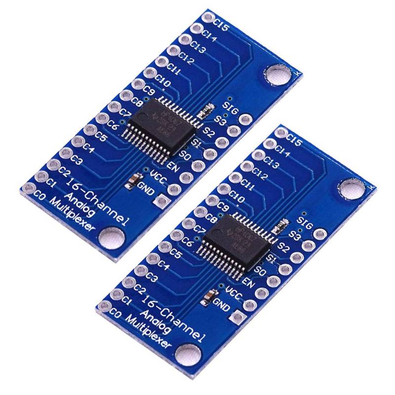 Hailege 2pcs CD74HC4067 CMOS 16-Kanal-Digital-Analog-Multiplexer-Breakout-Modul von Hailege