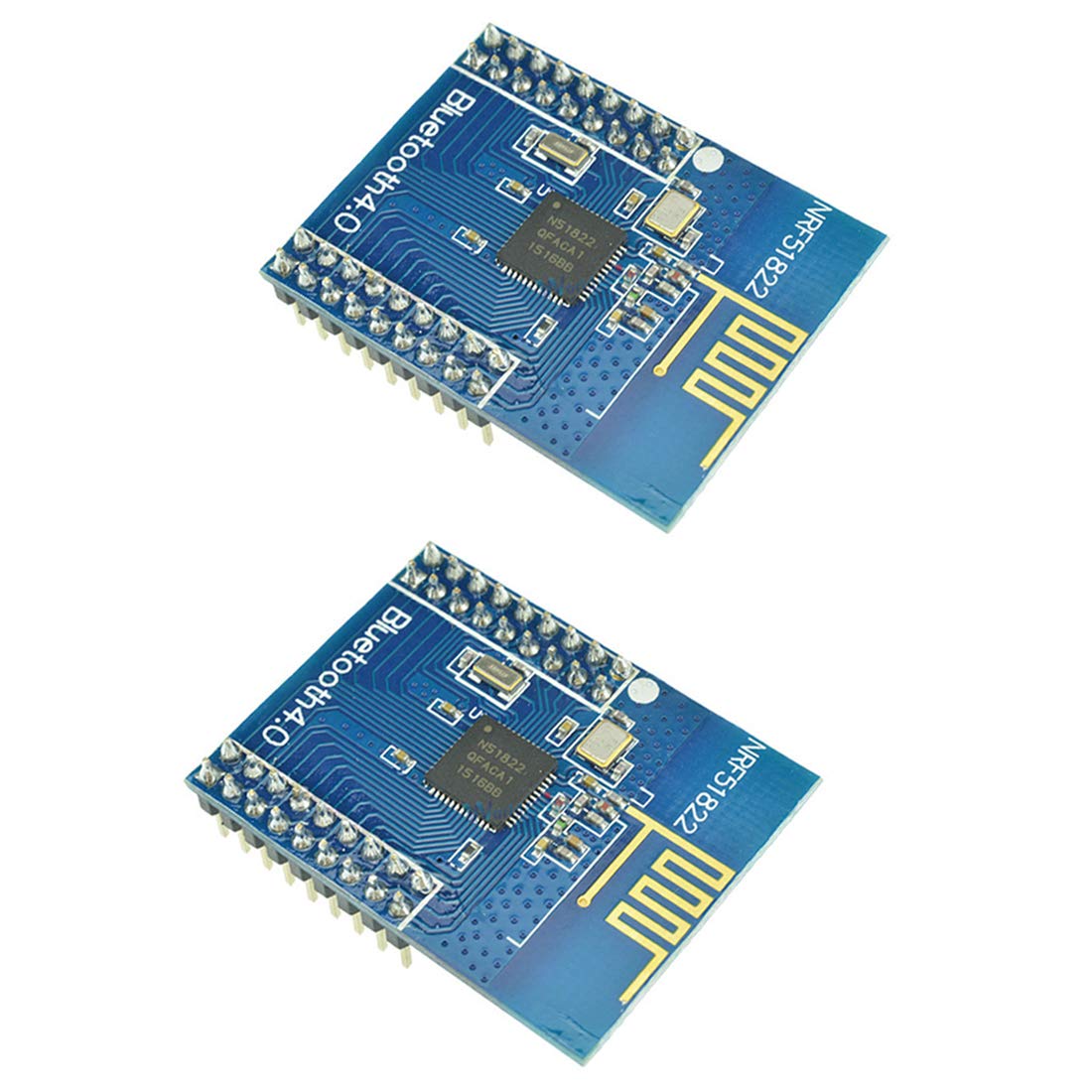 Hailege 2pcs NRF51822 CORE51822 2,4GHz BT4.0 Wireless Bluetooth Modul Bluetooth 4.0 Kommunikationskarte RF Transceiver Controller Antenne SPI I2C UART Hailege 2pcs NRF51822 CORE51822 2,4GHz BT4.0 Wireless Bluetooth Modul Bluetooth 4.0 Kommunikationskarte RF Transceiver Controller Antenne SPI I2C UART von Hailege