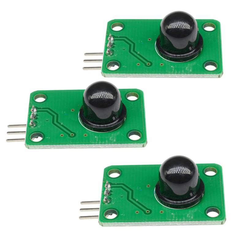 Hailege 3pcs D203S Pyroelectric Infrared Sensor Human Body PIR Detect Sensor 5V PIR Motion Sensor Infrared Sensor Switch von Hailege