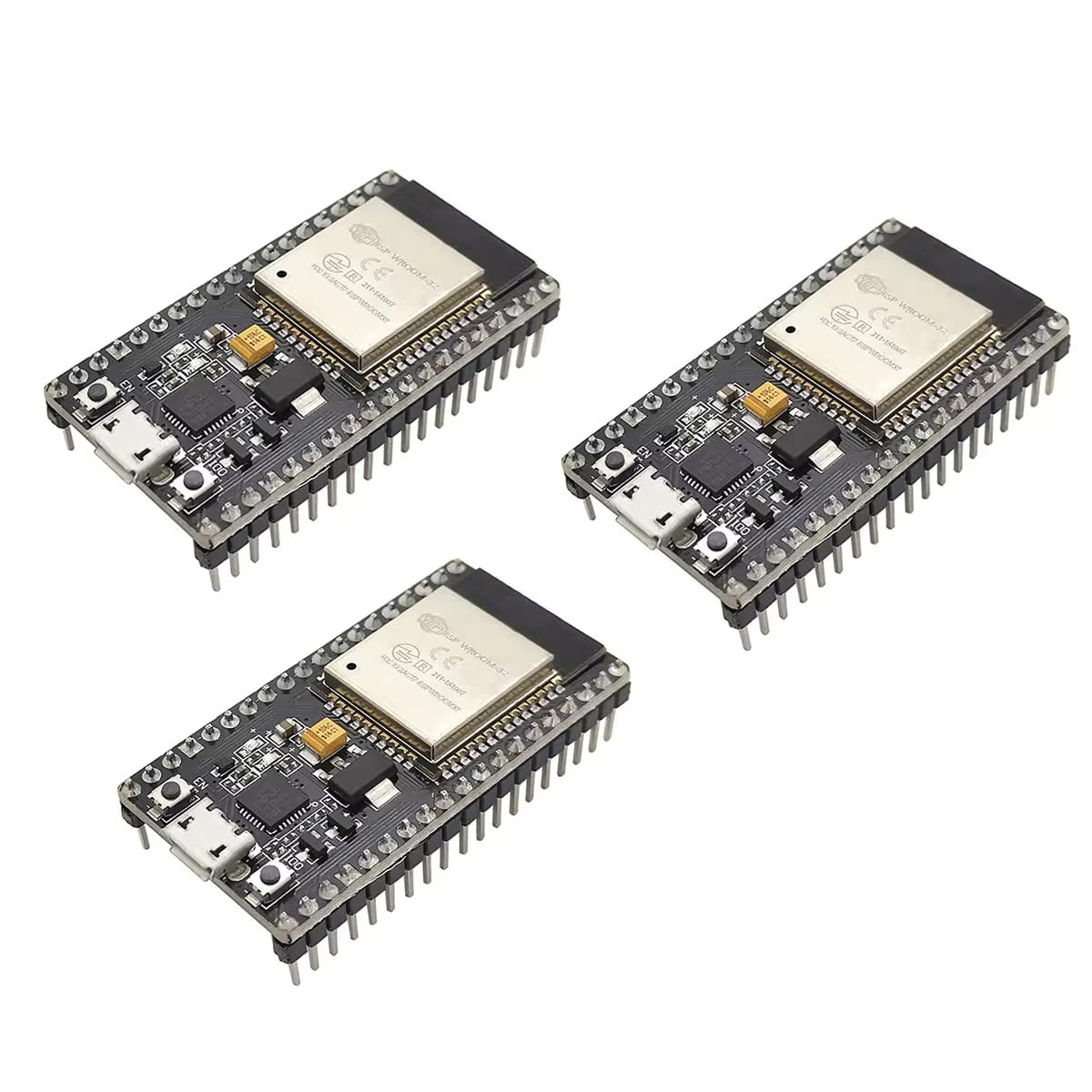 Hailege 3pcs ESP32 ESP-32D ESP-32 2,4 GHz Dual-Mode WiFi + Bluetooth Entwicklungsboard Mikrocontroller integriert mit Antenne RF AMP AP STA von Hailege