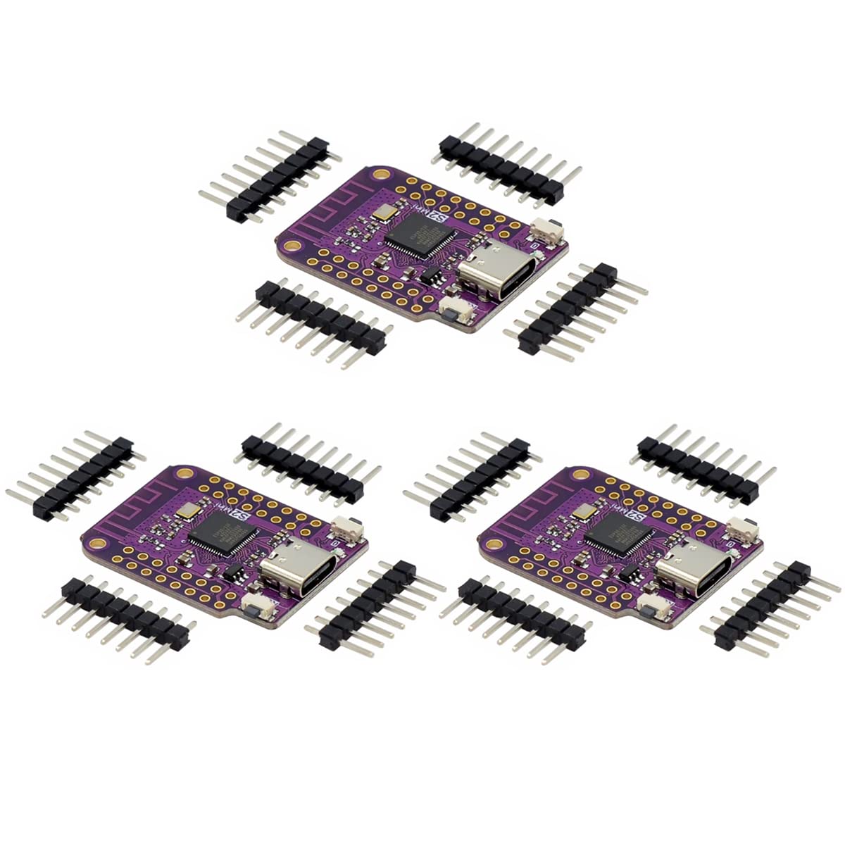 Hailege 3pcs ESP32 S2 Mini WiFi Development Board WIFI IOT Wireless Board Based on ESP32-S2FN4R2 ESP32-S2 4MB Flash Type-C MicroPython Arduino Compatible Hailege 3pcs ESP32 S2 Mini WiFi Development Board WIFI IOT Wireless Board Based on ESP32-S2FN4R2 ESP32-S2 4MB Flash Type-C MicroPython Arduino Compatible von Hailege