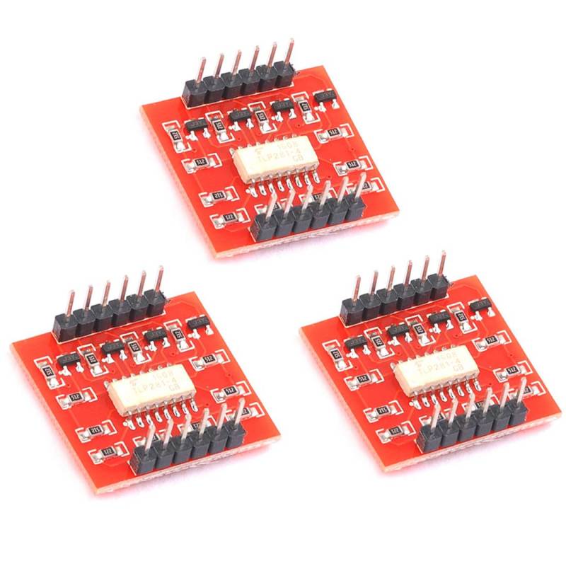 Hailege 3pcs TLP281 Optisches Koppler-Isolationsmodul 4-Kanal-Optischer Koppler Isolationsmodul High/Low-Level-Erweiterungsplatine von Hailege