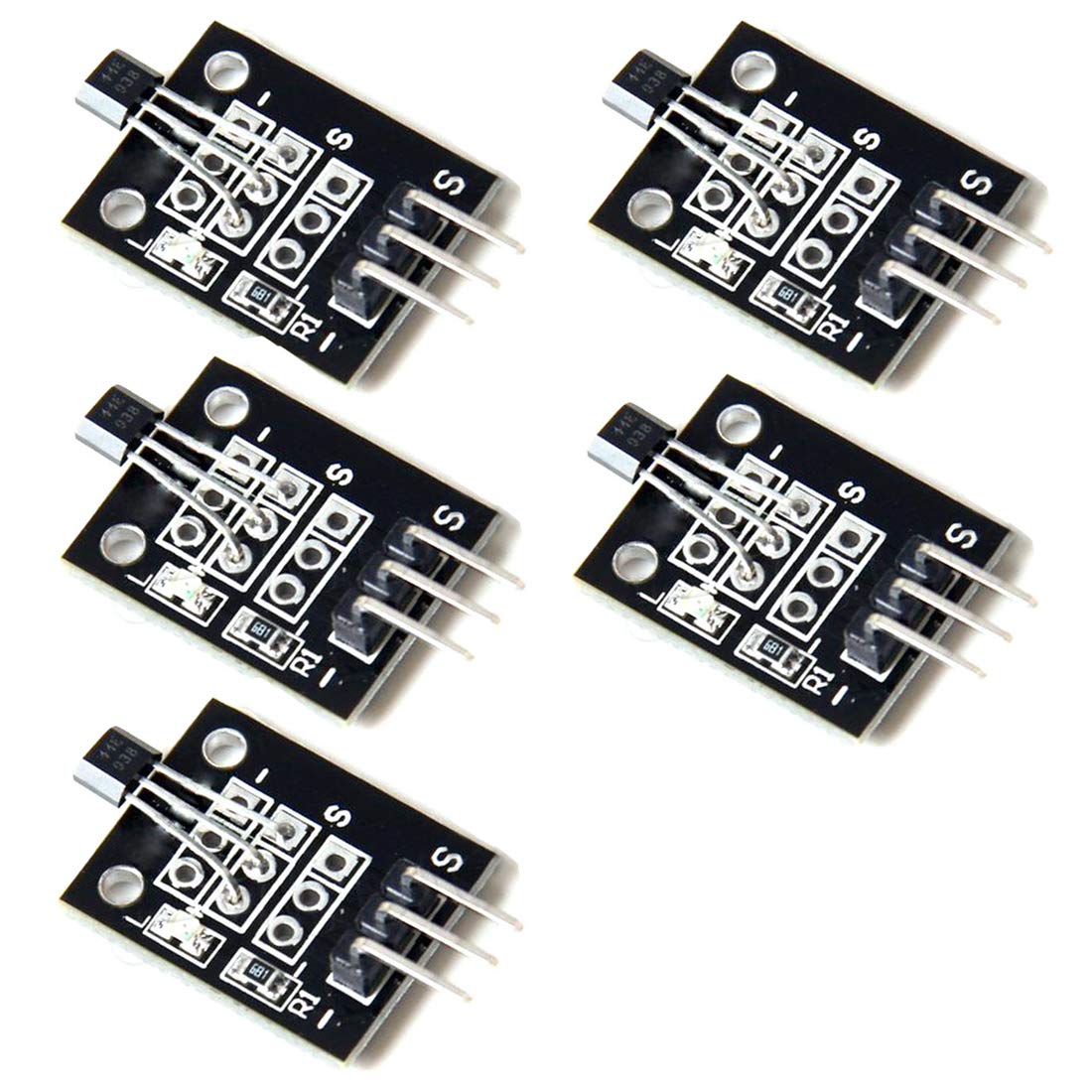 Hailege 5pcs 3144E A3144 Hall-Effekt-Sensor Hall-Effekt-Magnetsensor-Modul KY-003 DC 5V PIC AVR Hailege 5pcs 3144E A3144 Hall-Effekt-Sensor Hall-Effekt-Magnetsensor-Modul KY-003 DC 5V PIC AVR von Hailege