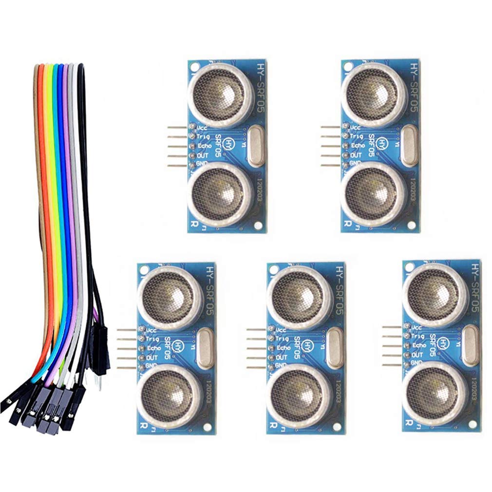 Hailege 5pcs HY-SRF05 Ultraschallsensormodul DC 5V HY-SRF05 Entfernungsmesser Sensor Raspberry Pi Hailege 5pcs HY-SRF05 Ultraschallsensormodul DC 5V HY-SRF05 Entfernungsmesser Sensor Raspberry Pi von Hailege