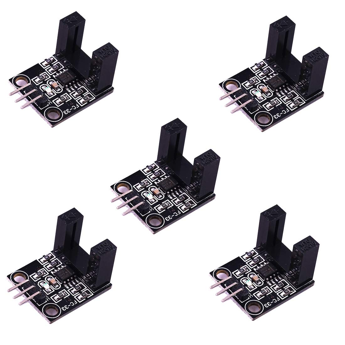 Hailege 5pcs LM393 Korrelations-Lichtschranke Entgegengesetzter Infrarot-Zählsensor DC 5V Hailege 5pcs LM393 Korrelations-Lichtschranke Entgegengesetzter Infrarot-Zählsensor DC 5V von Hailege