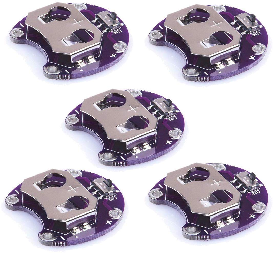 Hailege 5pcs LilyPad Knopfzelle Batteriehalter CR2032 Batteriehalter Case CR2032 Batteriehalterung Modul für Arduino Hailege 5pcs LilyPad Knopfzelle Batteriehalter CR2032 Batteriehalter Case CR2032 Batteriehalterung Modul für Arduino von Hailege