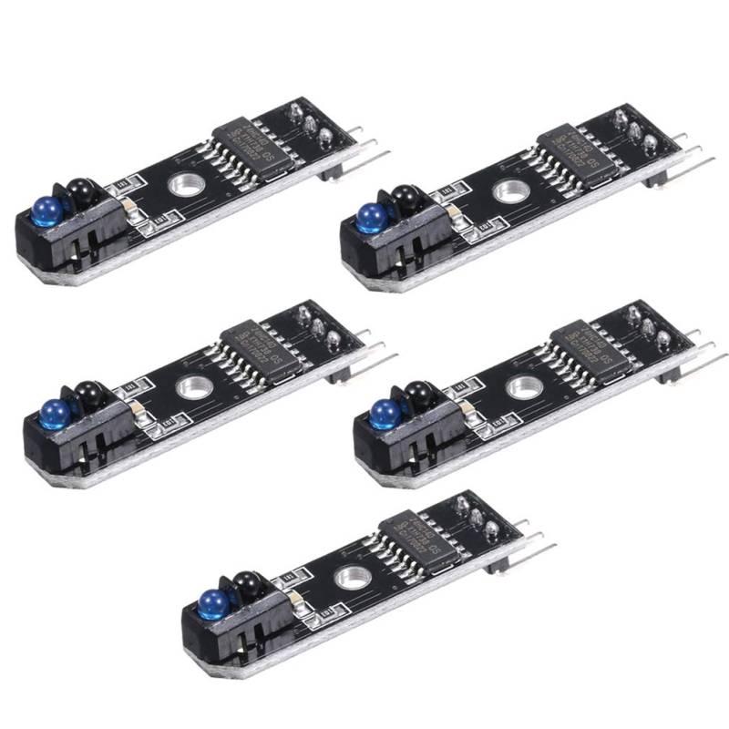 Hailege 5pcs TCRT5000 5V 1-Wege-Tracing-Modul Intelligenter Auto-Infrarot-Tracking-Sonden-Tracing-Sensor von Hailege