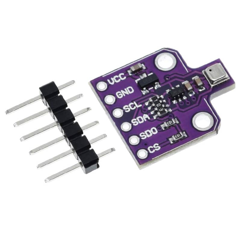 Hailege BME680 Temperatur-Feuchtigkeits-Sensormodul (Temperatur/Luftfeuchtigkeit/Druck/VOC-Gas) Hochpräziser digitaler Umweltüberwachungssensor mit SPI IIC DC 5V4 in 1 Sensor von Hailege