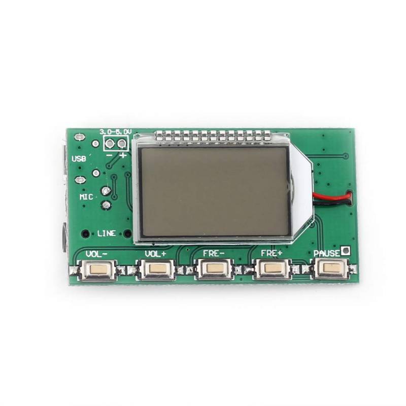 Hailege Digital FM Transmitter Module FM Transmitter Stereo Frequency Modulation DSP PLL 76,0-108,0 MHz Multifunktions-Frequenzmodulation mit LCD-Display von Hailege
