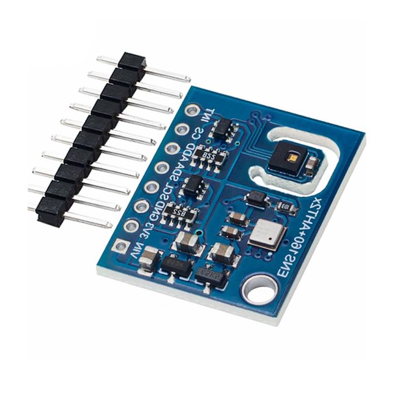 Hailege ENS160+AHT21 CO2 eCO2 TVOC VoCsGassensor Kohlendioxid-Sensor Sensor zur Überwachung der Luftqualität Temperatur-Feuchtigkeitssensor ersetzt CCS811 von Hailege