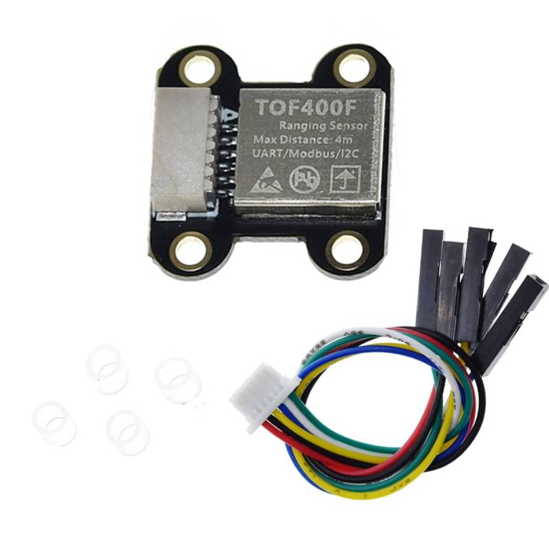 Hailege TOF400F VL53L1 TOF-Sensor Flugzeit-Laser-Entfernungsmesssensor Eingebauter MCU-Algorithmus mit UART IIC I2C MODBUS-Modi, Messabstand 400CM von Hailege